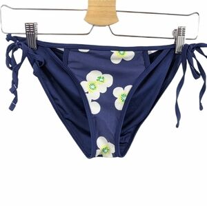 Aerie Floral Tie Style Bikini Bottom Sz S